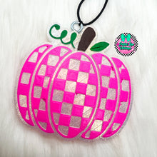Load image into Gallery viewer, Checkered Pumpkin Freshie
