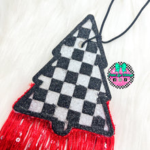 Load image into Gallery viewer, Checkered Christmas Tree Freshie