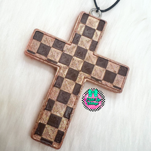 Load image into Gallery viewer, Checkered Cross Freshie