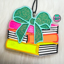 Load image into Gallery viewer, Bow Book Stack Freshie