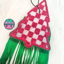 Load image into Gallery viewer, Checkered Christmas Tree Freshie