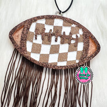 Load image into Gallery viewer, Checkered Football Freshie
