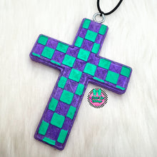 Load image into Gallery viewer, Checkered Cross Freshie