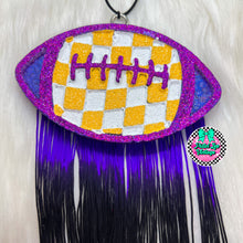 Load image into Gallery viewer, Checkered Football Freshie