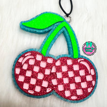 Load image into Gallery viewer, Checkered Cherry Freshie