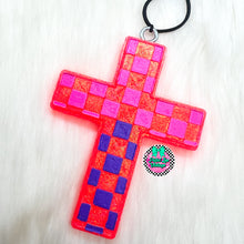Load image into Gallery viewer, Checkered Cross Freshie