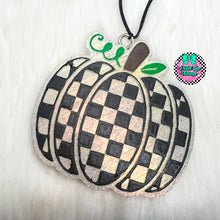 Load image into Gallery viewer, Checkered Pumpkin Freshie