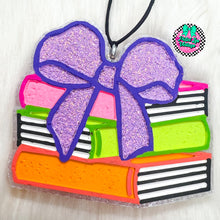 Load image into Gallery viewer, Bow Book Stack Freshie