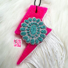 Load image into Gallery viewer, Turquoise Lightning Bolt Freshie