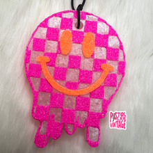 Load image into Gallery viewer, Checkered Smiley Face Freshie