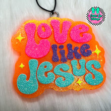 Load image into Gallery viewer, Love Like Jesus Sparkle Freshie