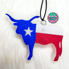 Load image into Gallery viewer, Texas Flag Longhorn Freshie