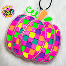 Load image into Gallery viewer, Checkered Pumpkin Freshie