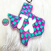 Load image into Gallery viewer, TX Checkered Texas Freshie