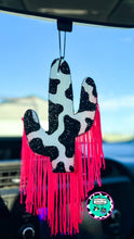 Load image into Gallery viewer, Cow Print Cactus Freshie