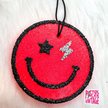 Load image into Gallery viewer, Star & Lightning Bolt Smiley Face
