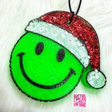 Load image into Gallery viewer, Smiley Face Christmas Freshie