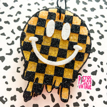 Load image into Gallery viewer, Checkered Smiley Face Freshie