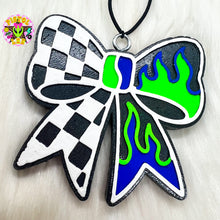 Load image into Gallery viewer, Checkered Flame Bow
