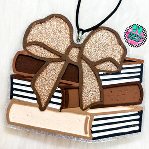 Bow Book Stack Freshie