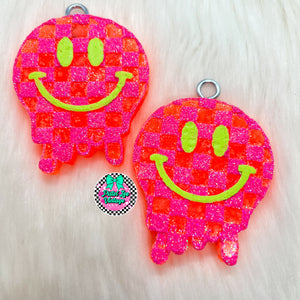 Checkered Smiley Freshie Vent Clips