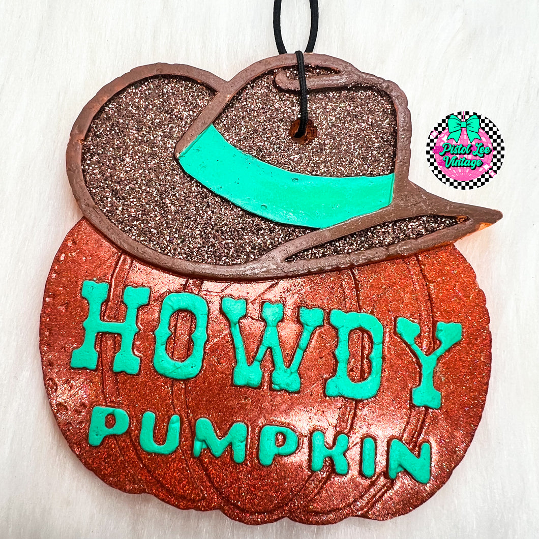 Howdy Pumpkin Freshie