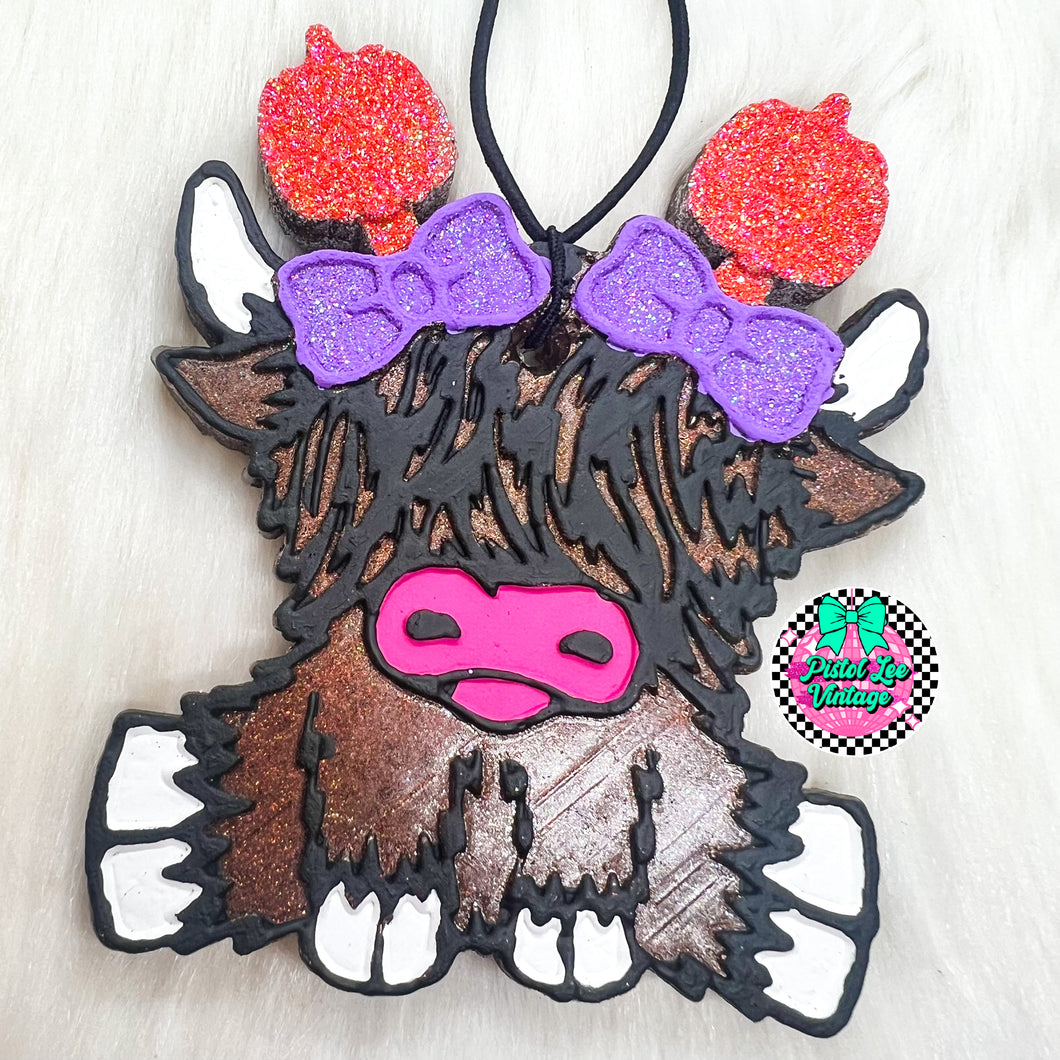Pumpkin Highland Cow Freshie