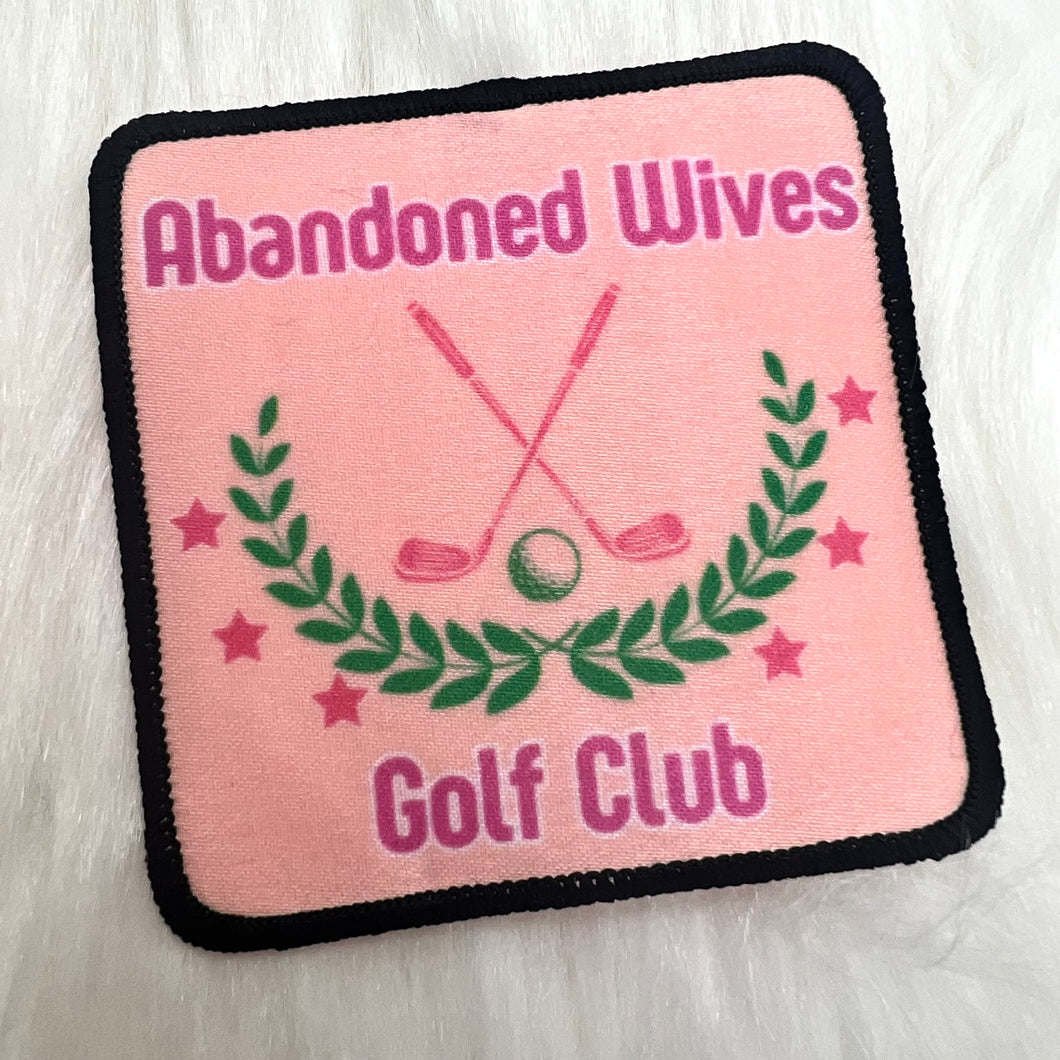 Abandoned Wives Golf Club Iron On Patch