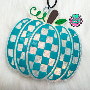 Checkered Pumpkin Freshie