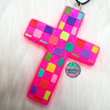 Load image into Gallery viewer, Checkered Cross Freshie

