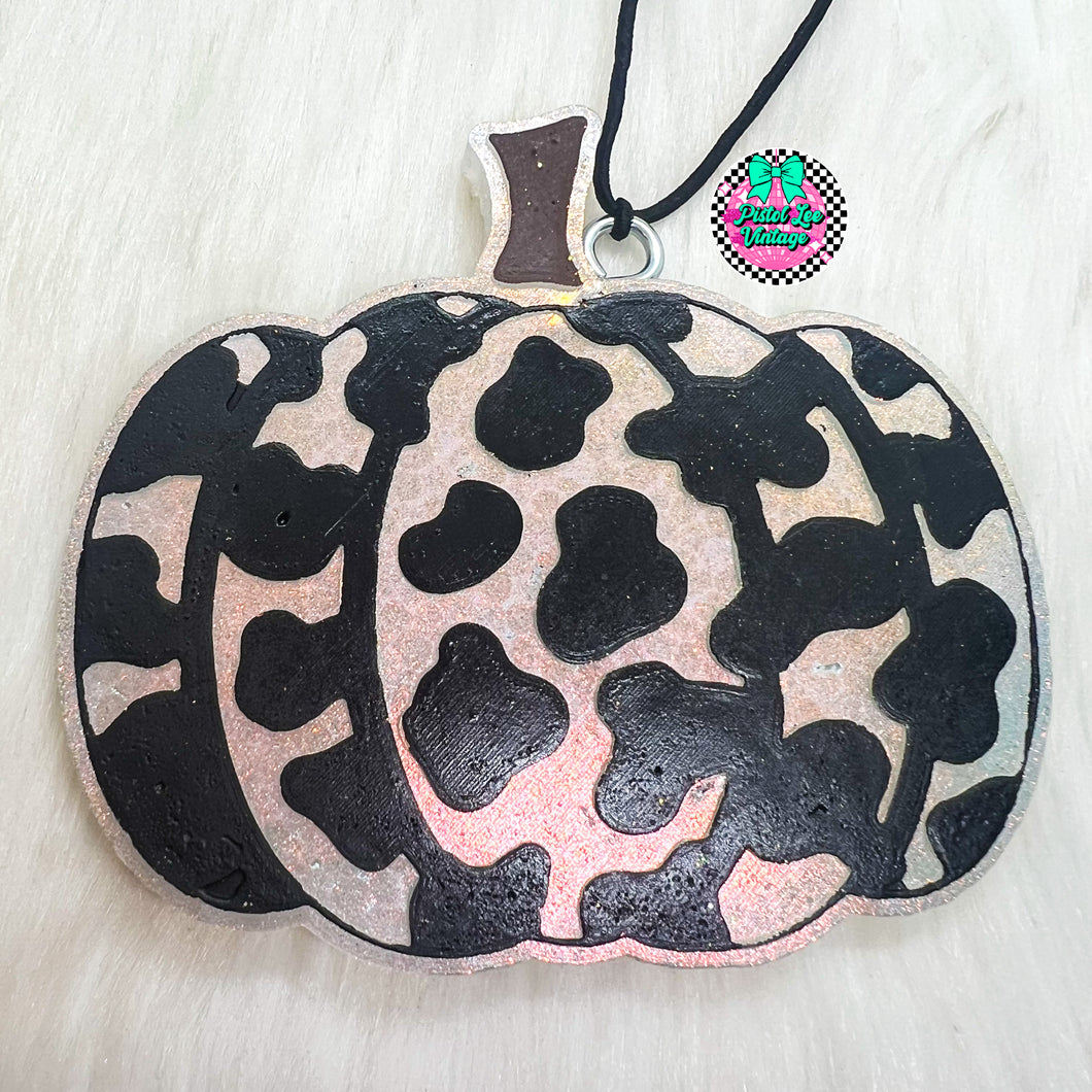 Cow Print Pumpkin Freshie