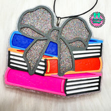 Load image into Gallery viewer, Bow Book Stack Freshie
