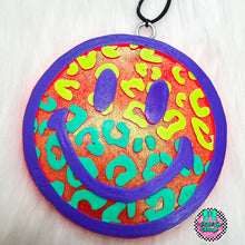 Load image into Gallery viewer, Leopard Print Smiley Face Freshie
