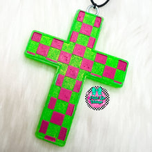 Load image into Gallery viewer, Checkered Cross Freshie

