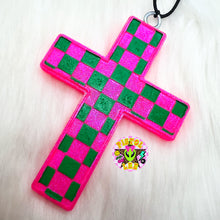 Load image into Gallery viewer, Checkered Cross Freshie
