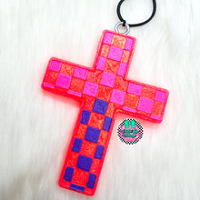 Load image into Gallery viewer, Checkered Cross Freshie
