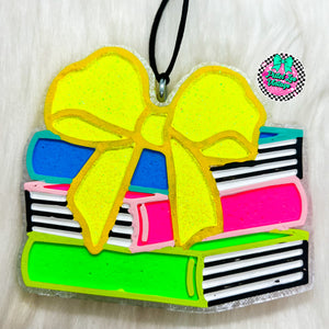 Bow Book Stack Freshie
