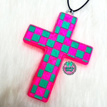 Load image into Gallery viewer, Checkered Cross Freshie
