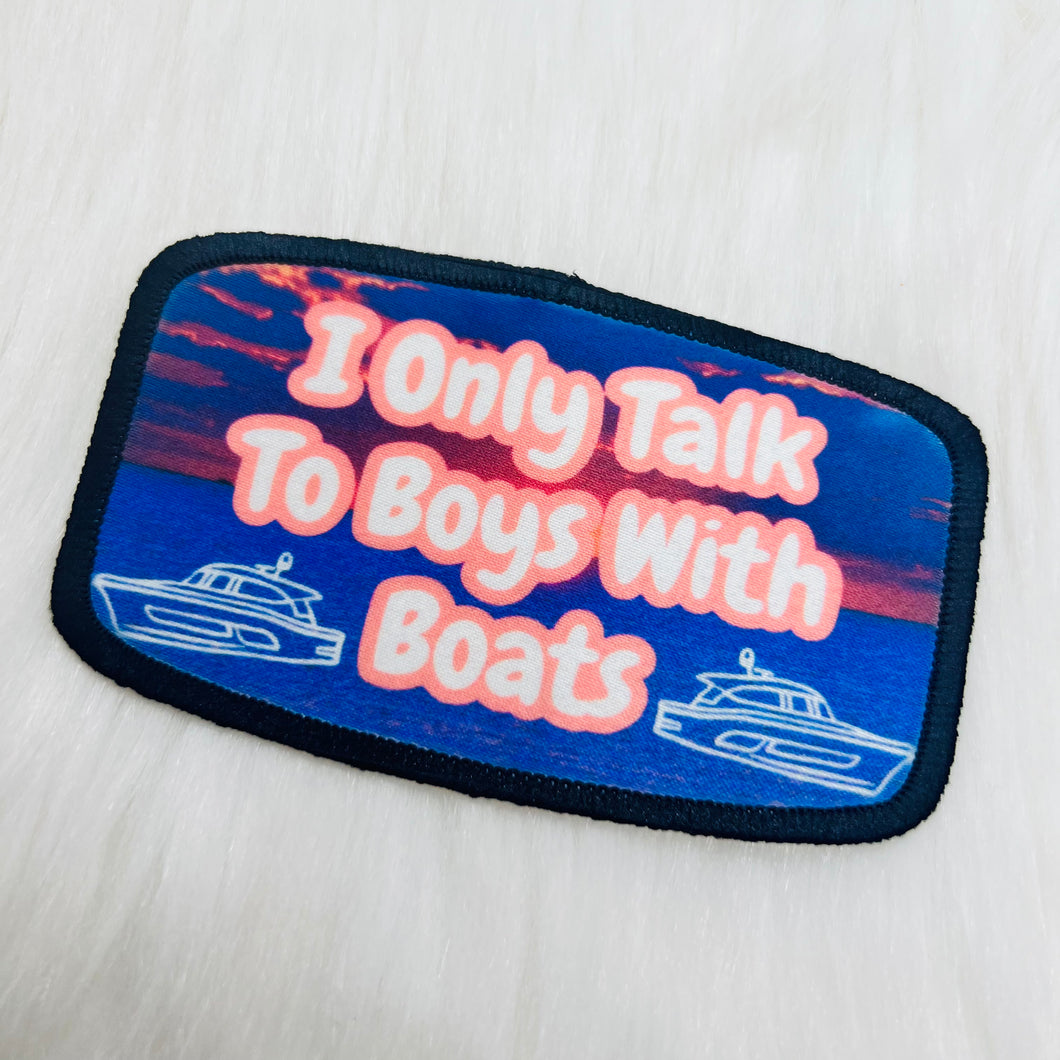 Boys With Boats Iron On Patch