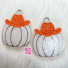 Load image into Gallery viewer, Cowboy Hat Pumpkin Freshie Vent Clips
