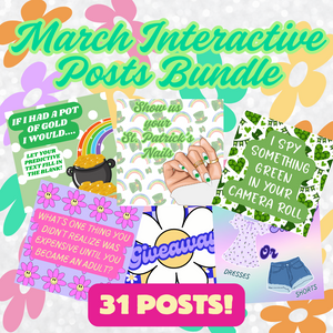 March Interactive Posts Bundle