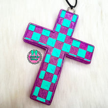 Load image into Gallery viewer, Checkered Cross Freshie
